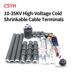 10-35kV High Voltage Cold Shrinkable Cable Terminal Head Indoor Outdoor Cable Terminal Head 10-400mm Cold Shrinkable Accessories