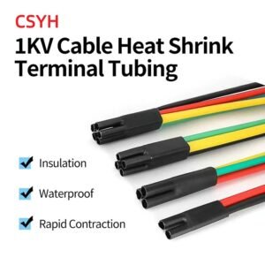 2:1 Insulation Cable Accessories Indoor Outdoor Finger Sleeve Heat-shrinkable 1KV Heat Shrink Cable Terminal Block