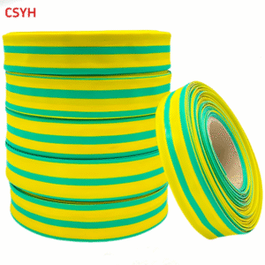Manufacturers Two-Color Heat Shrink Tubing Insulation Thickened Yellow-Green Grounding Wire Marking Wire Protection Sleeve