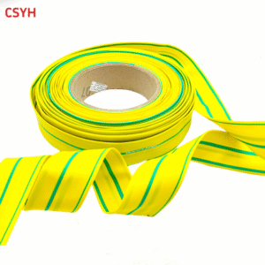 1kV Yellow and Green Two-Color Heat Shrinkable Tube Electrician Wiring Yellow-Green Tube Wire Cable Two-Color Heat Shrink Tube