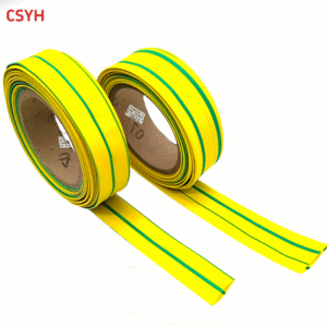 Yellow-Green Two-Color Heat Shrink Tubing Insulation Sleeve Grounding Wire Marking Electrician Wire Protection Shrink Tube