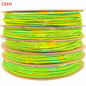 Thickened Yellow-Green Two-Color Heat Shrink Tube Insulation Sleeve Data Wire Protection Soft Sheath Electrician Sleeve