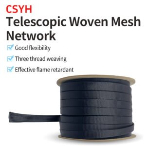 100mm Flame-retardant nylon snake-proof braided mesh tube